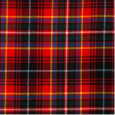 Innes Red Modern 13oz Tartan Fabric By The Metre